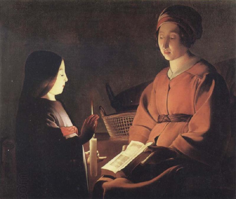 Georges de La Tour The Education of the Virgin China oil painting art
